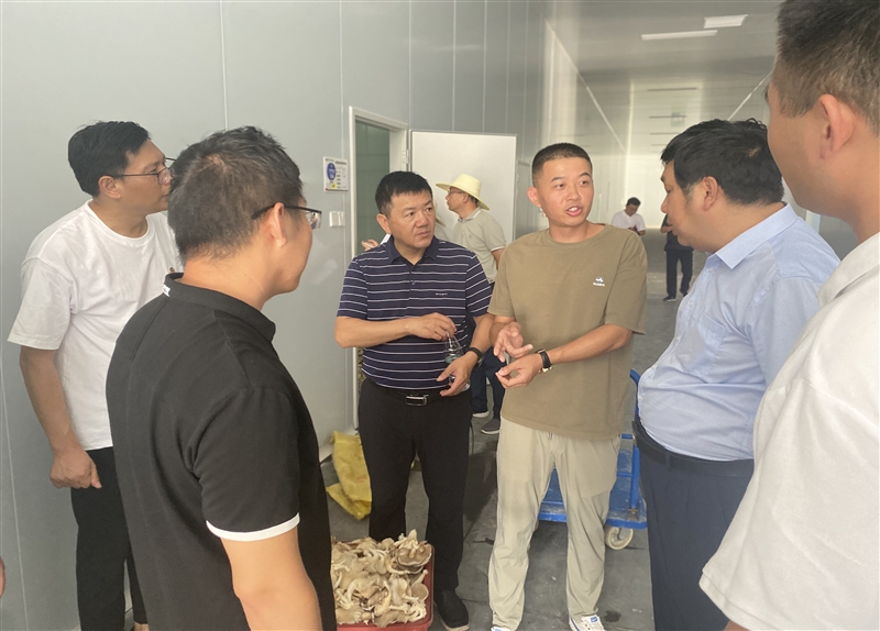 九江市共青城市政协副主席占方鹏一行莅临君山万雨合业项目部考察调研